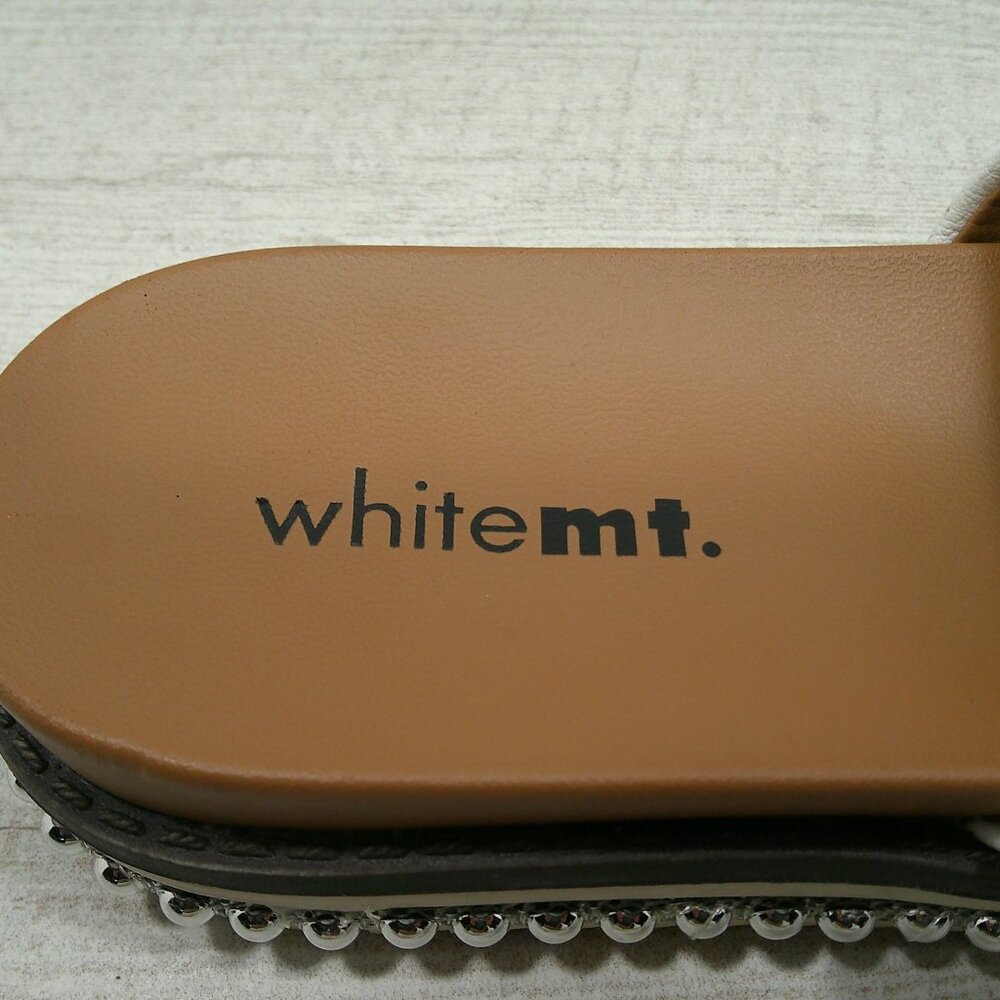 White Mt. Mountain Bronte Studded Platform Slide Mule Sandals Size 5.5 M - Picture 4 of 9